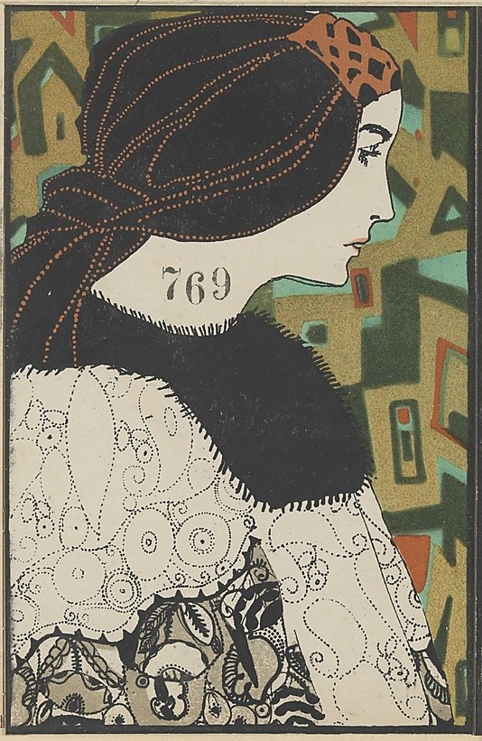 Maria Likarz (1893-1971)オーストリアの画家、デザイナー、グラフィックアーティスト、ファッションデザイナー。20世紀始め、建築家ヨーゼフ・ホフマンとデザイナーのコロマン・モーザーによって設立されたウィーン工房のメンバーです。 