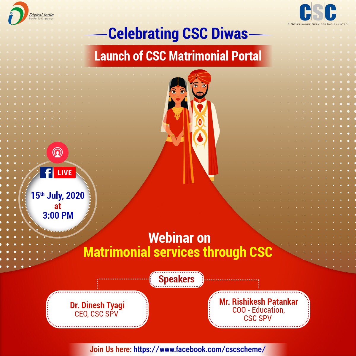 PatankarRishi's tweet photo. CSC Diwas Celebrations ! Launches Planned : 
—Digital Sewa Mobile App
—Matrimonial Services
—LPG Services @CSCegov_  @academy_csc https://t.co/ntVxkm2fHu