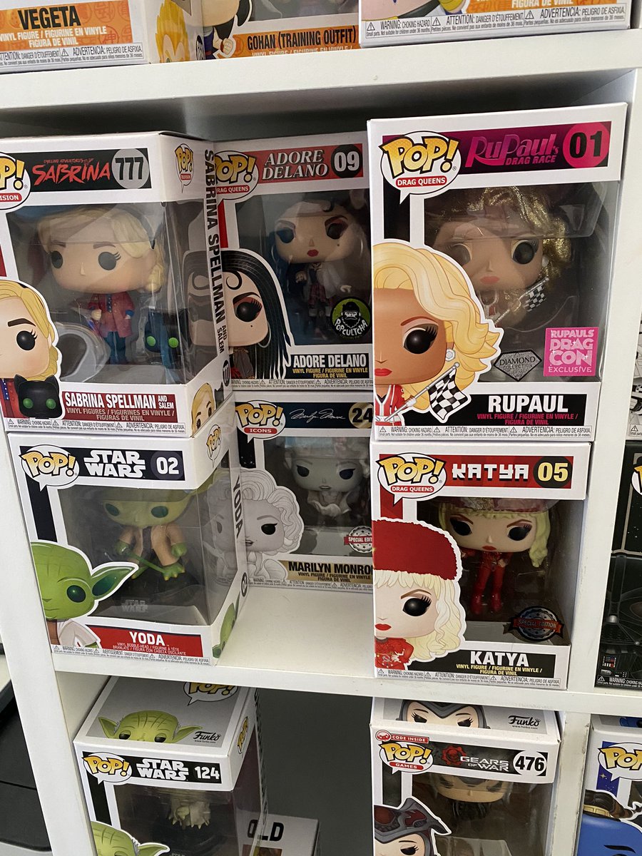 JessJennings18's tweet photo. My new additions to the POP! Family 😍 loving my new #dragqueenPOPs my glitter #RuPaul is my fav BUT @katya_zamo  and @AdoreDelano  are close seconds 🙌🏼🙌🏼 https://t.co/nqudaDCJlJ