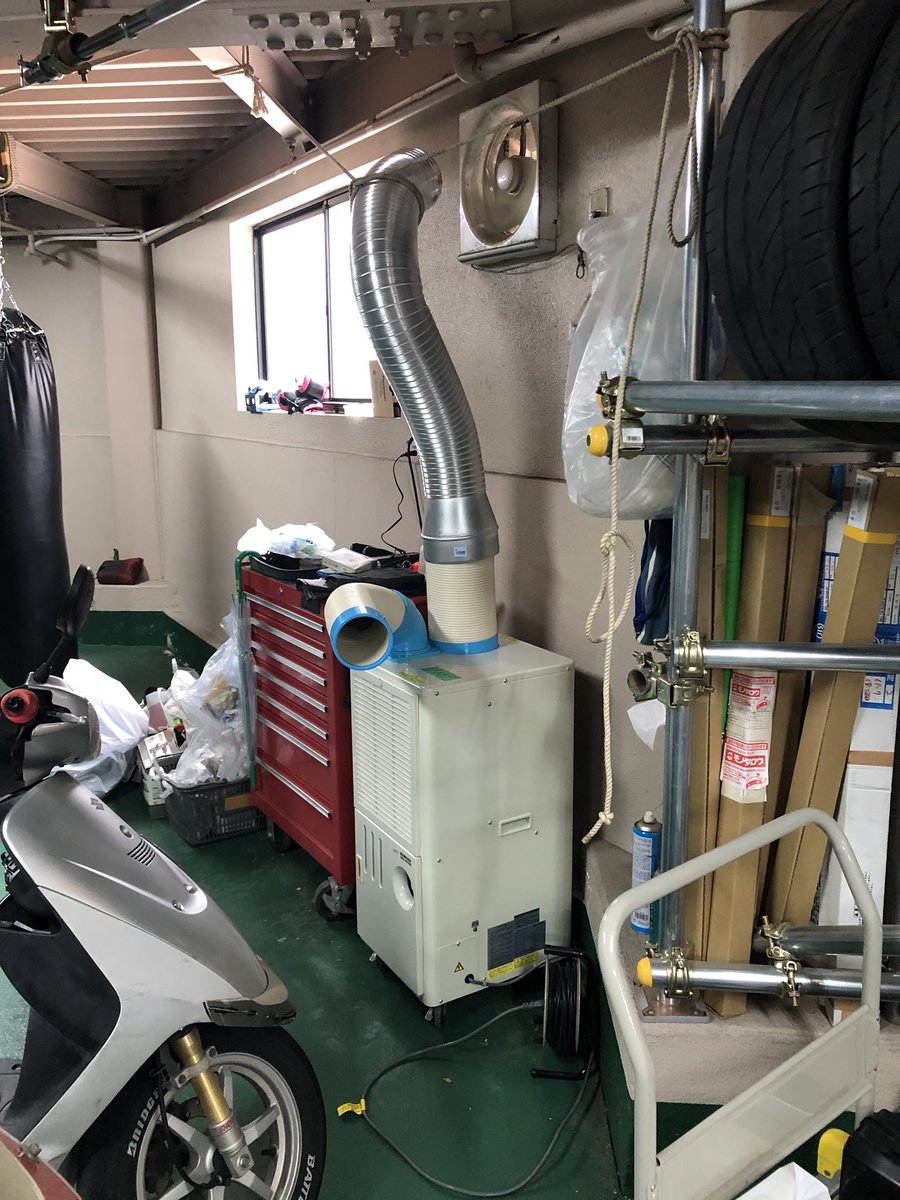 早い者勝ち❗️ガレージ　倉庫　スポットクーラー的　窓用　2018年　 19 早い者勝ち❗️ガレージ 倉庫 スポットクーラー的 窓用 2018年 19 早い