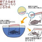 簡単に空気を抜くことのできる知恵？!ジップロックをぴっちり閉じるには水を使うと便利!