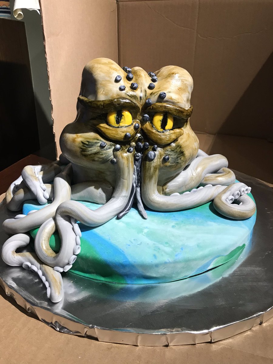CindyDopson's tweet photo. Release the kraken!  Latest cake effort, with special thanks to @mekingNV. https://t.co/rOEWdSCV5z