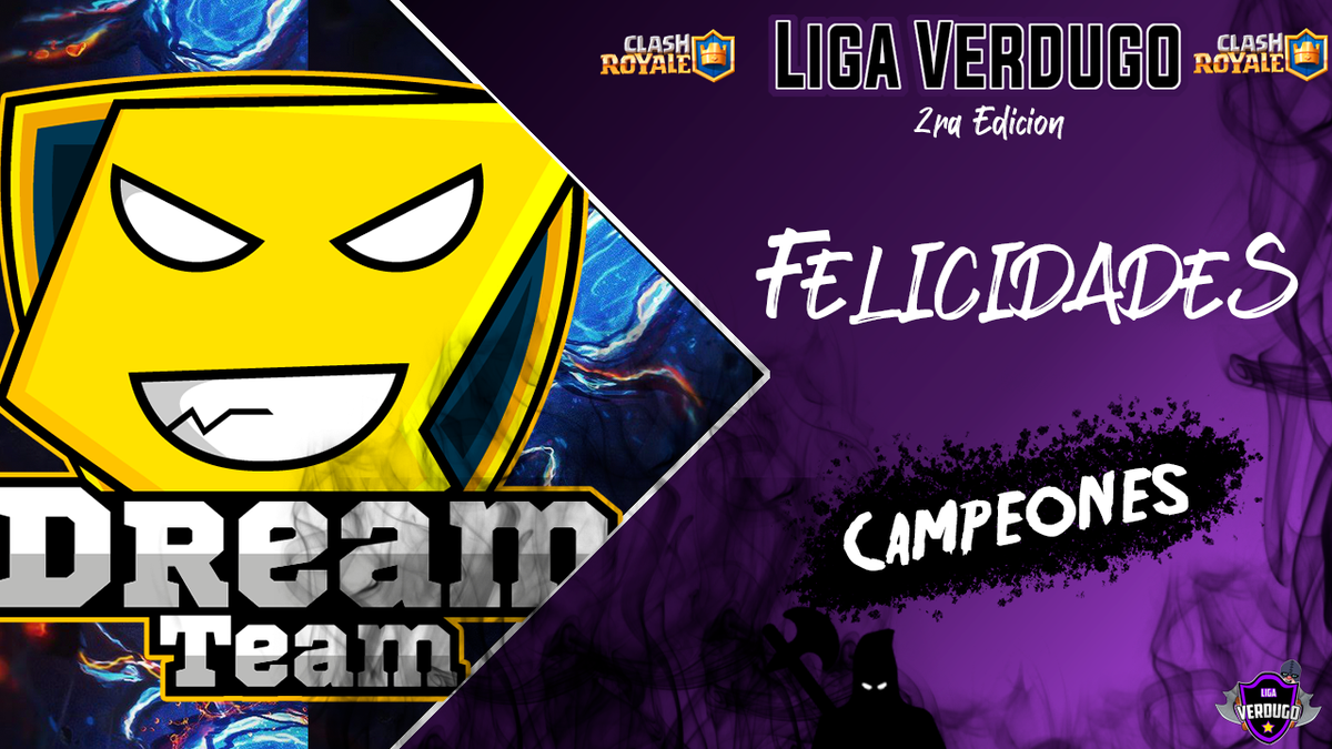 ⚡| #Champions 🏆

¡Somos campeones de la 
@LigaVerdugo_CR
 ! 

Luego de una final peleada ante 
@DarKingdomCR 
 logramos cumplir el objetivo, un nuevo campeonato! ⚡

🛡️Roster
🗣️ <a href="/yoshimar_yotun/">Yoshimar yotun</a> 
👤<a href="/Roger_CR3/">Roger</a> 
👤 @Bytomius14 
👤 @V_19cr
👤 <a href="/Aarevalo02/">alexis</a> 

MVP: @Diegoahh08 🎖️