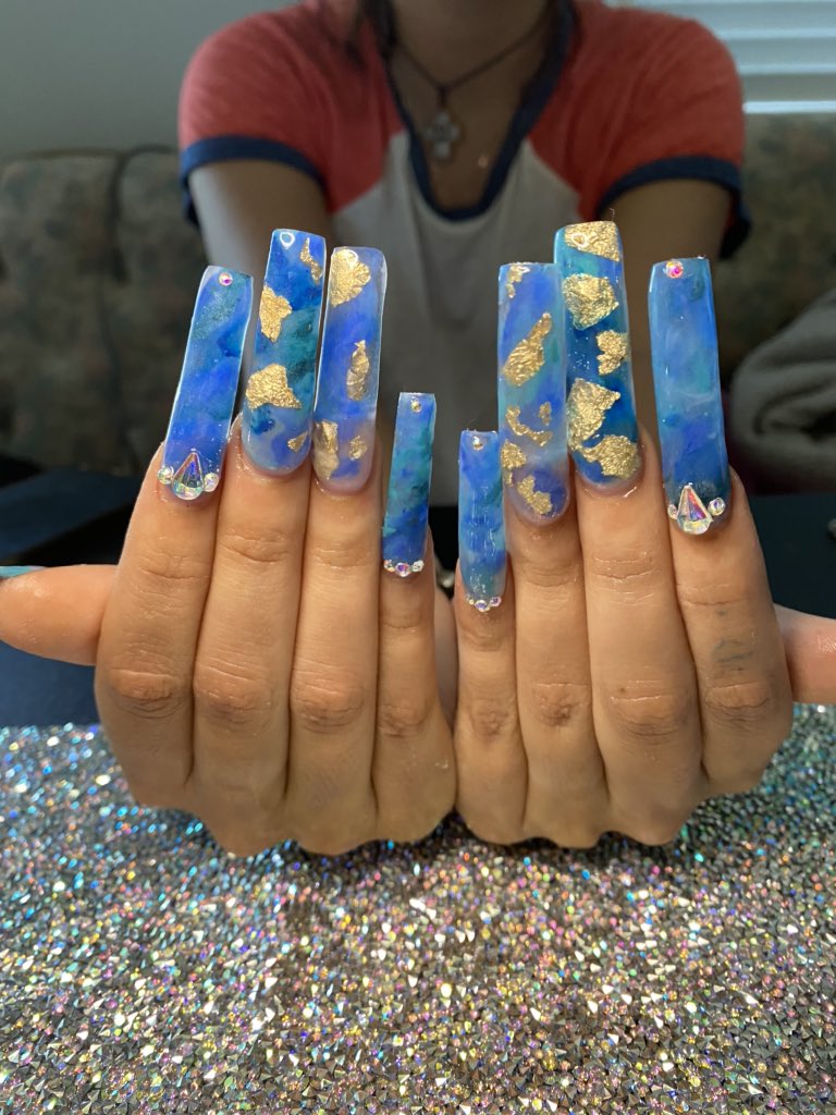 NailTechKayla's tweet photo. Nails By Me Self Taught An I’m Mf Proud The Mf Grind Ain’t Finna Stop ‼️‼️‼️💯💅🏾 #nails #Florida #floridanails #acrylicnails #acrylic #longnails #xlnails #shortnails #xxlnails #extendonails #selftaughtnailtech #nailtech #begginernailtech #Travelingnailtech https://t.co/F4taMLnvp0