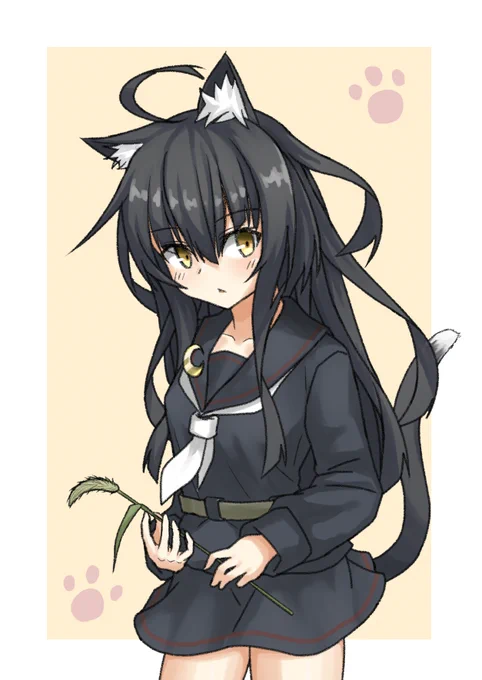 三日月ねこみみ生やしがち
#三日月進水日 