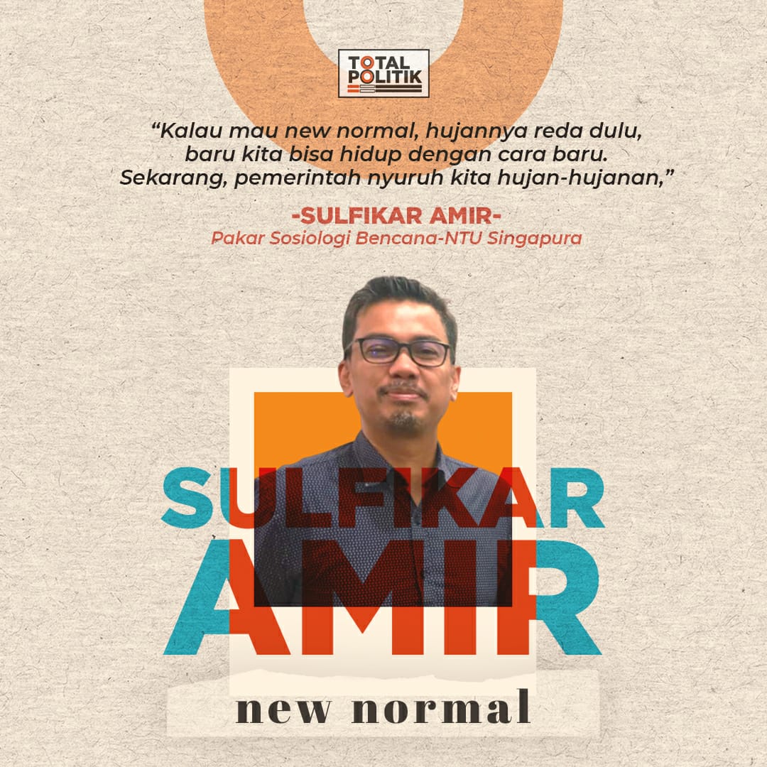 TotalPolitikCom's tweet photo. New normal seharusnya seperti apa?
#TotalPolitik #Haluan #Haluandotco #HaluanHarian #SulfikarAmir #Newnormal https://t.co/gOOLQkAZzM