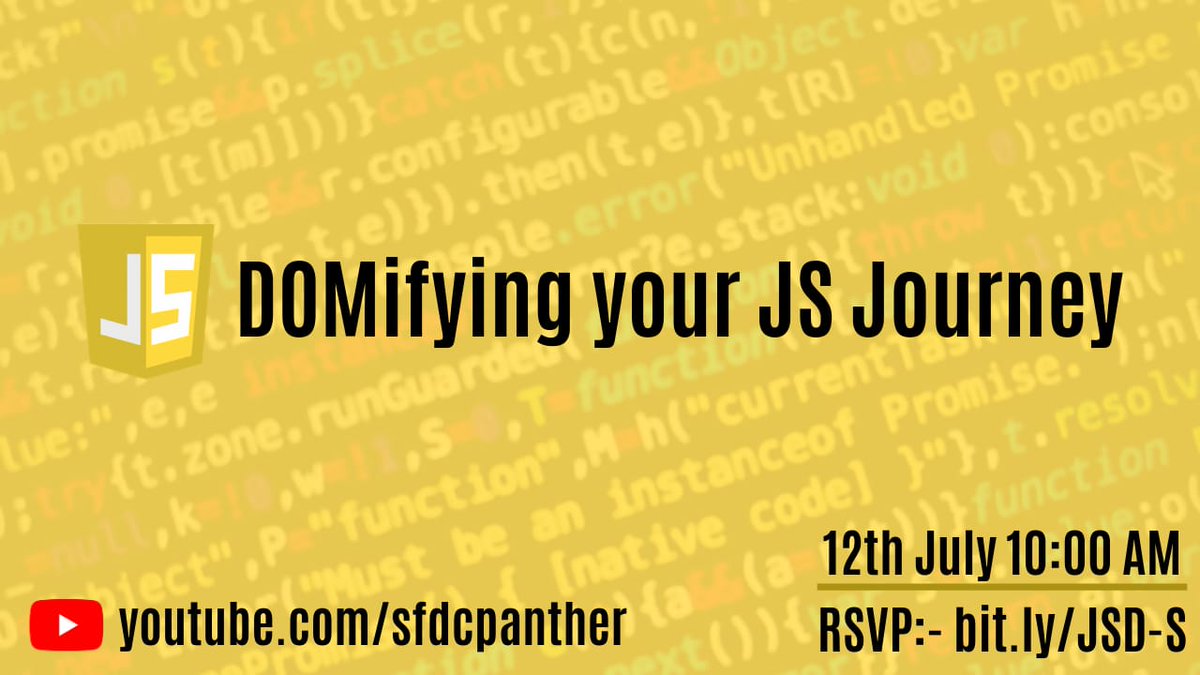 digitalbhardwaj's tweet photo. Less than 1 hours remaining for the #salesforce certified #JavaScript developer prepration session day 2 if you have not registered 

RSVP here 
https://t.co/n7EgEmKNtw

Make your Sunday Super productive🏆 https://t.co/7nmeUf7TgA
