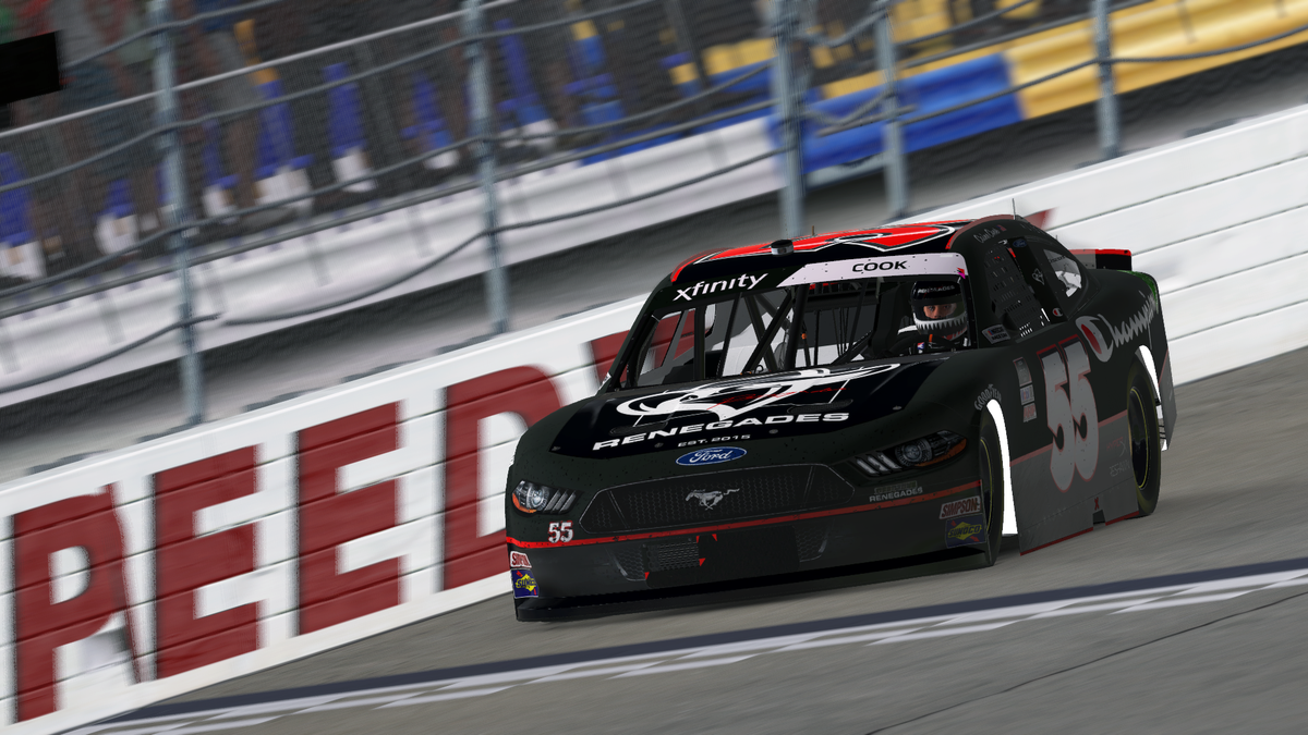 justinmelillo's tweet photo. The win goes to @caine_cook in the @FTFRacingLeague event, the "Iowa is NOT a Short Track 150" at the short track called Iowa Speedway.
Congrats Caine! Great race all!
P32 for me, 2 laps down. Honestly better than I figured it would be.
#fgns @ iowa https://t.co/x8FfIII6Xu