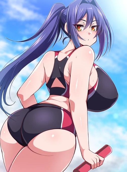 お題箱絵((https://t.co/FKFGbnIbSo) 『ポニテの陸上女子』 