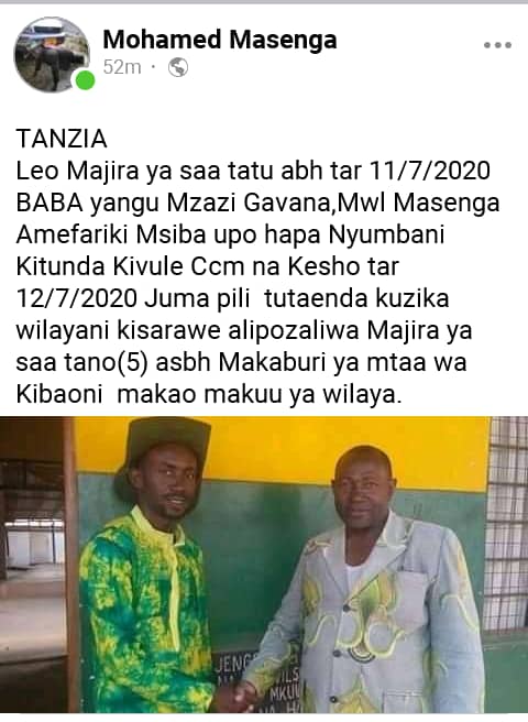wadau101's tweet photo. Leo tunampunzisha Baba makaburi ya KIBAONI Kisarawe Jimboni https://t.co/lOKiVsHRkG