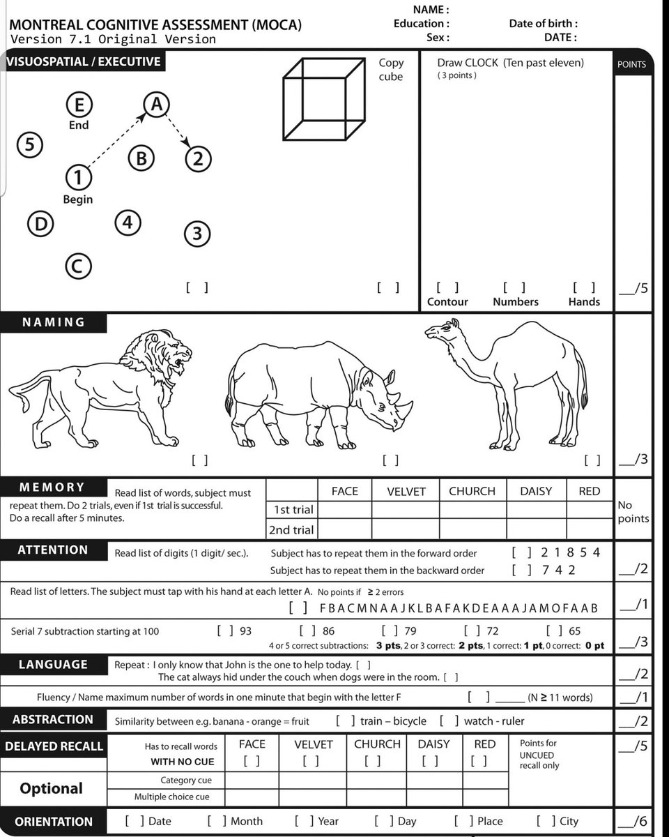 This is part of the mental acuity exam that Trump is bragging about. There is more to it but I was doing this with a severe brain injury and I do it every time I meet my neurologist so maybe he shouldn't be bragging about it. #braininjury #doofus