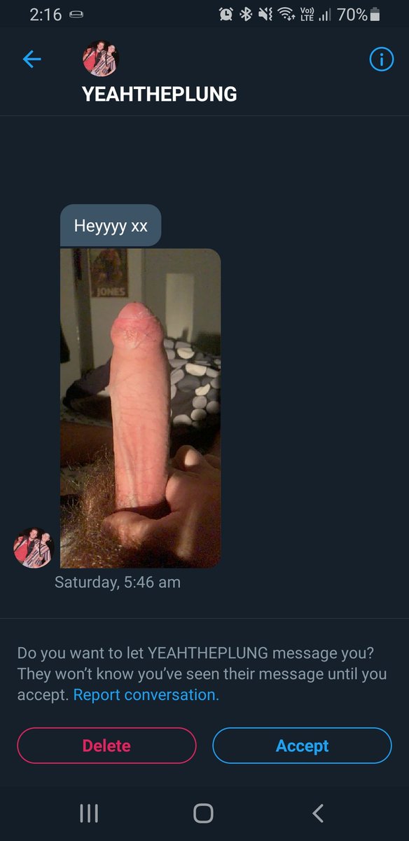 alice_alyse's tweet photo. @Mx_Pixie_Styx I got the same nasty dirty dick pic 🤢🤮 https://t.co/w3zoBn8JTA