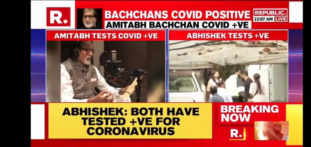 directorritesh's tweet photo. Amitabh Bachchan Sahab and Abhishek Bachchan admitted in Nanavati Due to COVID-19 😪 Get Well Soon Plzzz 🤲🤲🙏 #AmitabhBachhan https://t.co/EmoyRG61zd
