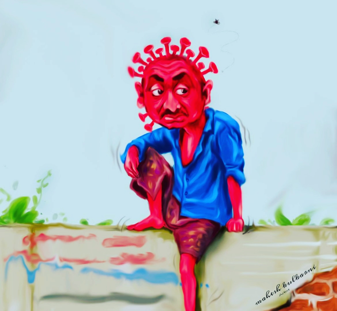 mahi_arts98's tweet photo. Again Lockdown
Coronafight
#coronavirus #CoronavirusIndia #CoronaUpdatesInIndia #COVID19India #againlockdown #lockdown #quarantinetimepass #digitalartwork #Digital @abpmajhatv @PMOIndia @accessmantra @yadindia @MuseumModernArt @deafenabled @OfficeofUT @WHO https://t.co/KJJ8C8mpf9