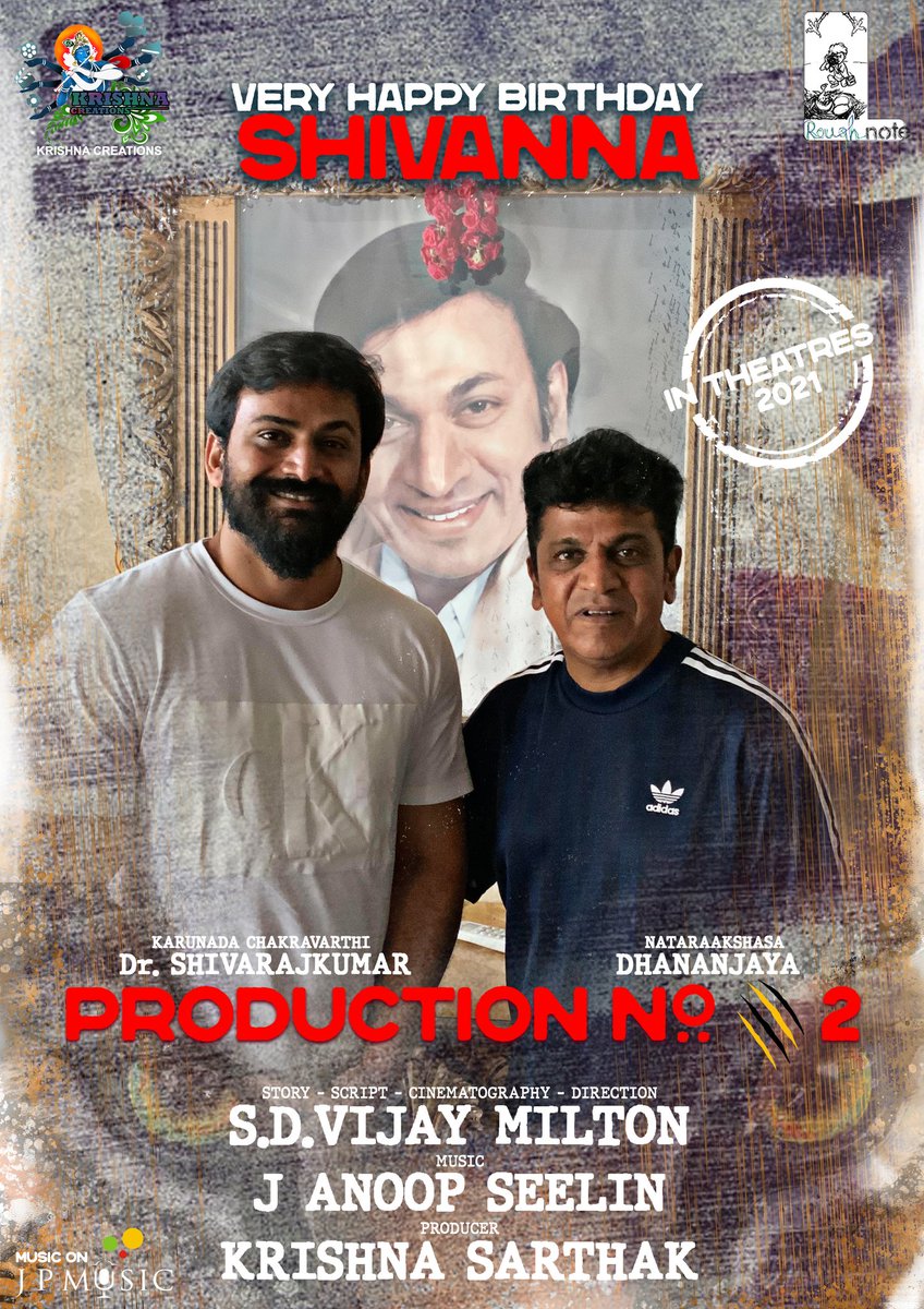 Birthday wishes and respects to Shivanna and happy to announce @NimmaShivanna ‘s next with @vijaymilton & @Dhananjayaka My hearty wishes to the team! #Shivanna58thBirthday