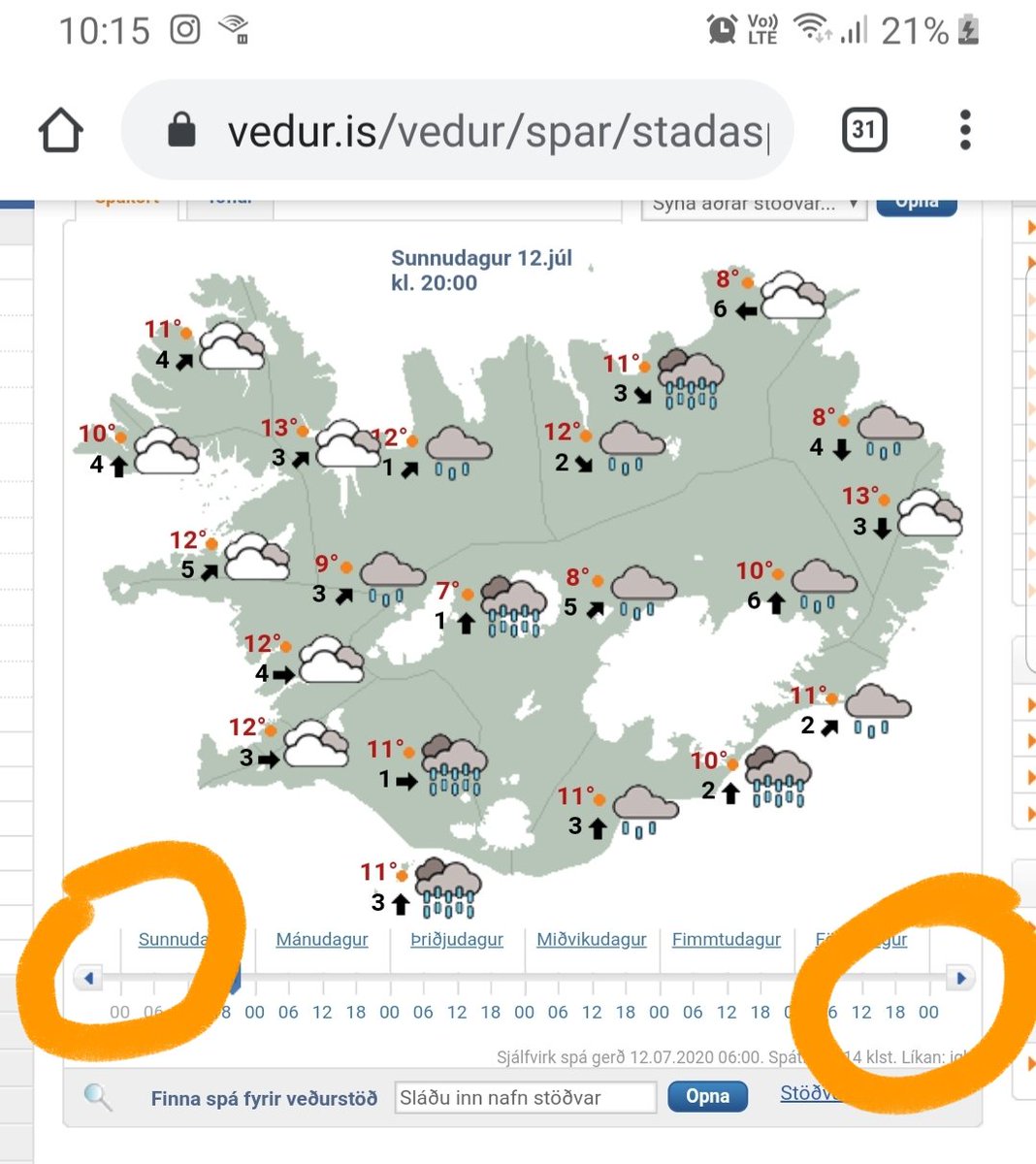 Hversu mörg retweet þarf til til að fá veðurstofuna til að stækka þessa ogguponsupínkulitlu örvartakka sem virka MJÖG illa í síma, það er svo erfitt að hitta á þá 😥