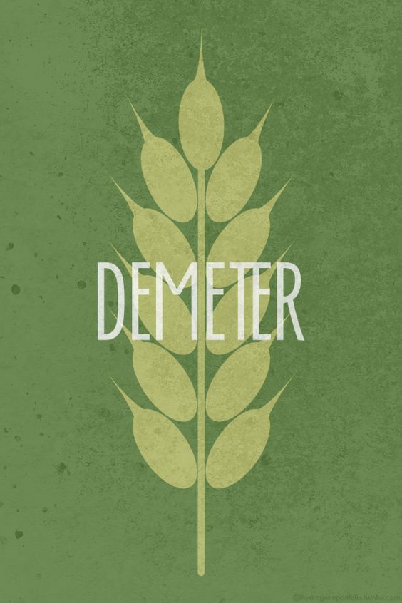 - The Mother: Demeter - The Thesmophoros or the Bringer of the Divine Law, Demeter is a matriarchal, agricultural goddess. She is the mark of civilized existence and of cultivation of agriculture, she is abundance, fertility, nurture, growth and sacred law.