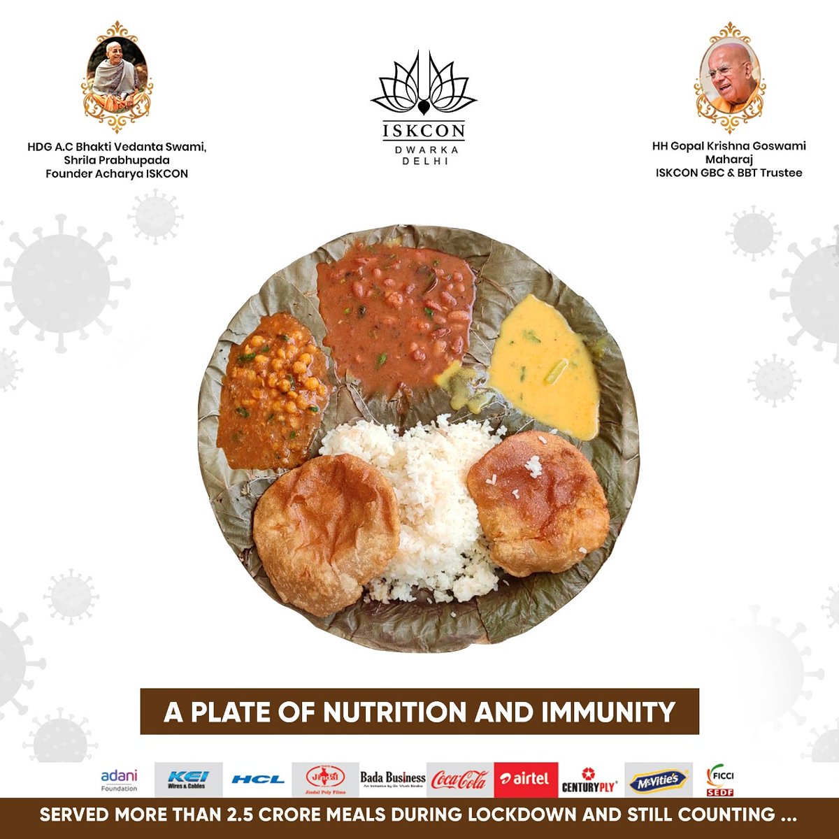 ISKCON_Dwarka's tweet photo. ISKCON has been serving and feeding the people with healthy and nutritious food.

#iSKCON #Dwarka #ISKCONKitchen #FoodForlLife #Food #COVID19 #distribution https://t.co/G3usJ7cnor
