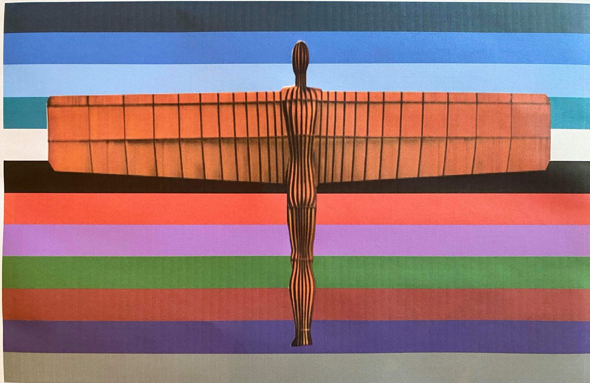 And here it is! Ward 23's flag is back from the printers and has been submitted into the QE competition. Made up from the colours of our QE staff uniforms and our beloved Angel of The North.
#QEPRIDE #loveislove #staffuniforms #Angel #ward23 
<a href="/ghntlgbt/">Gateshead NHS Trust LGBT+ Staff Network</a> @QEGateshead <a href="/mikee3711/">Michael ‘Mike’ Wilkinson 🏳️‍🌈He/Him/His</a>