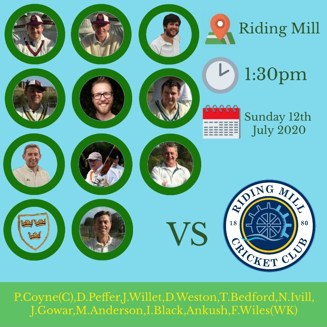 KSTOBCC1's tweet photo. The cricket season is back and we kick it off with our game against @Ridingmillcc. This is how our team looks for today🏏 https://t.co/pmcq1c1WL5