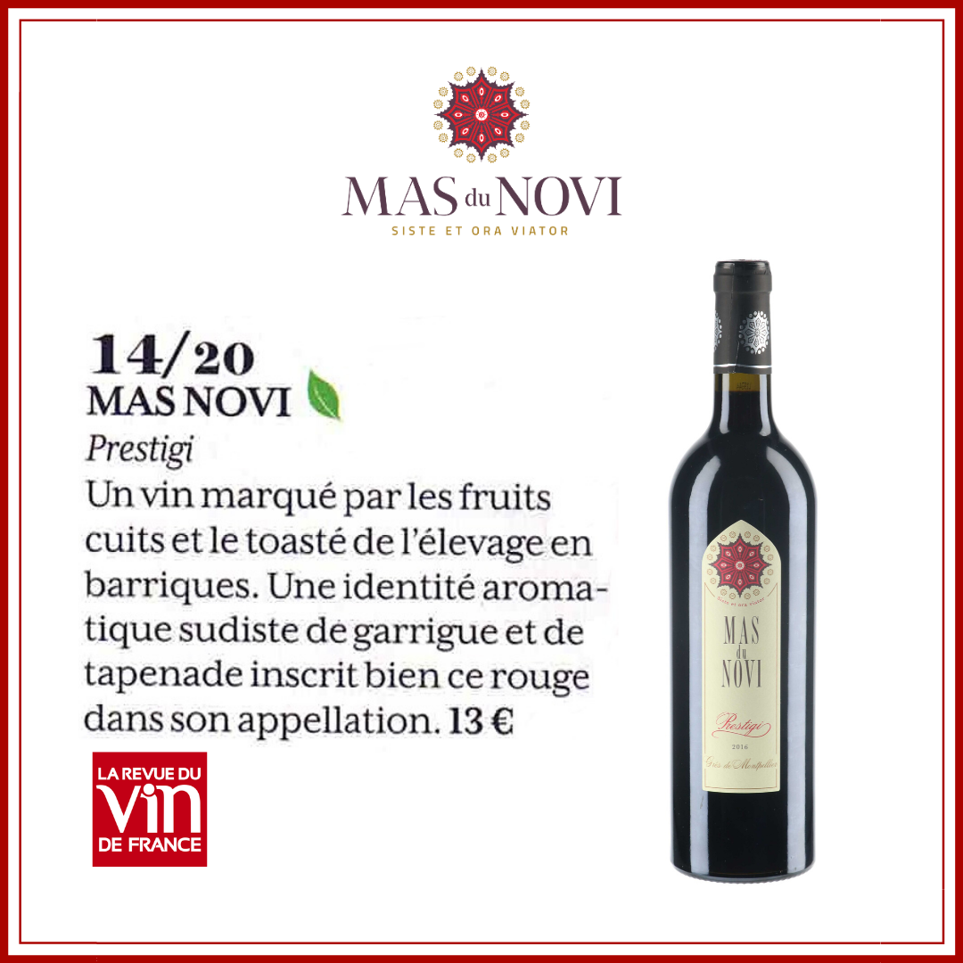 MASDUNOVI's tweet photo. Parution de notre Prestigi dans La Revue des Vins de France de mai. 🍷

"A wine marked by the cooked fruit and toasted notes of barrel ageing. A southern aromatic identity of scrubland and tapenade is what makes this red wine such a good match for its appellation. "

#wine https://t.co/l2G9WgNUPF