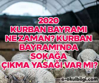 2020 Kurban bayramı ne zaman? Kurban Bayramı’nda sokağa çıkma yasağı var mı?: ift.tt/3elTZrE #eokul