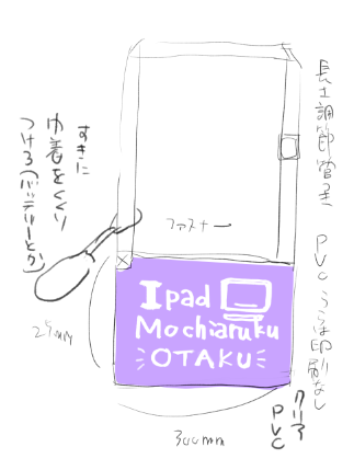 アイパドー持ち歩いてるオタク用にこういうバッグ作りたいな(デザインはダサくないものとする 
