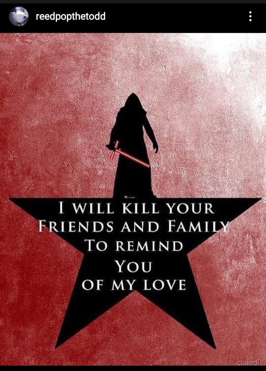 guiltyx's tweet photo. BWAHAHAHAHAHAA *big breath*
BWAAAAAAAHAHAHAHAHAHA
@starwars @HamiltonMusical @rianjohnson @Lin_Manuel #starwars #KyloRen #Force4Ham
h/t @ElwoodJBlues https://t.co/wijRDjivlj
