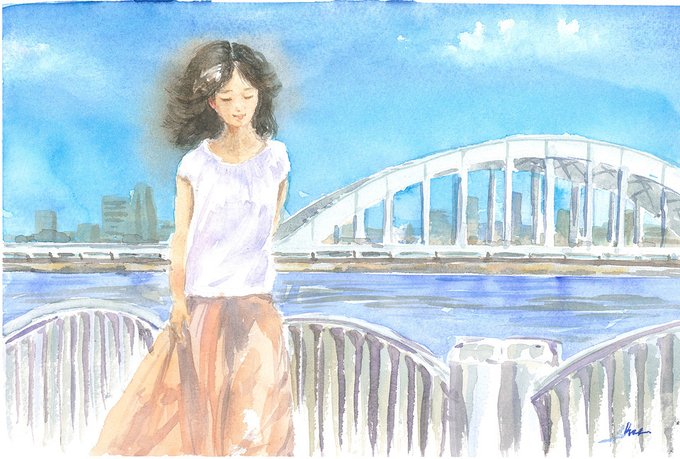 永代橋のtwitterイラスト検索結果