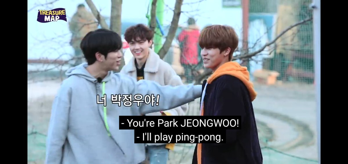 One time jaehyuk encourage park jeongwoo 