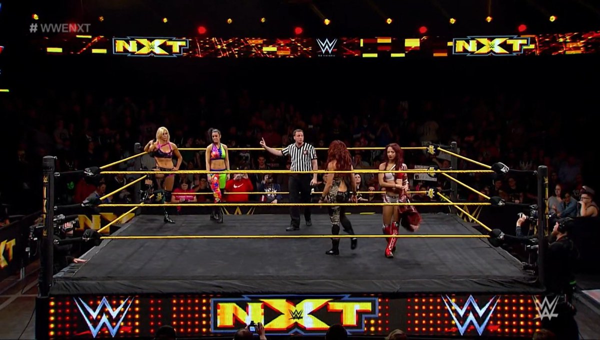 WWE NXT: January 28, 2015Bayley & Charlotte vs Becky Lynch & Sasha Banks