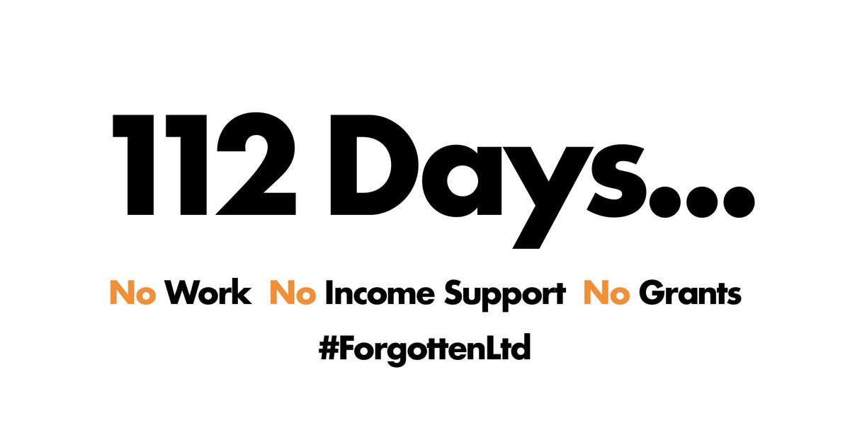 ForgottenLtd's tweet photo. Day 112
No Work - No Income Support - No Grants
#ForgottenLtd small biz are struggling + job losses are now happening daily
@ClaudiaWebbe @NickieAiken_MP @Pauline_Latham
✏️ Sign petition: https://t.co/bE1Jb7TGQW
🌐 Join campaign: https://t.co/2f3kHQkzfw
#TheDailyCount https://t.co/PAvy3OOAyU