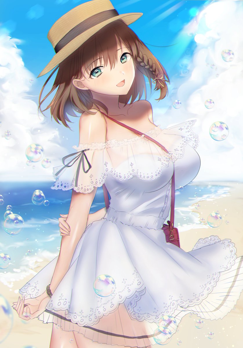 Fgo 晴れた夏空の下で砂浜を一緒に駆けたい夏服コルデーちゃん