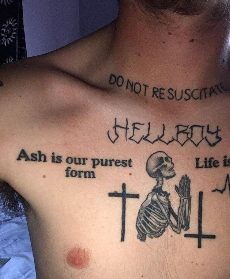 My Peep tattoos May you rest easy legend slide for the next one  r LilPeep