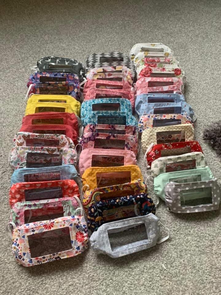 wendymkearney's tweet photo. @StephenDixonTV #justsmileuk2020 #handmade #handmademasks #deafmask #deafmumdeafdaughter #lipreader #facialexpressions #seemymouth #seeme #facemask https://t.co/QDTqmrnbgo