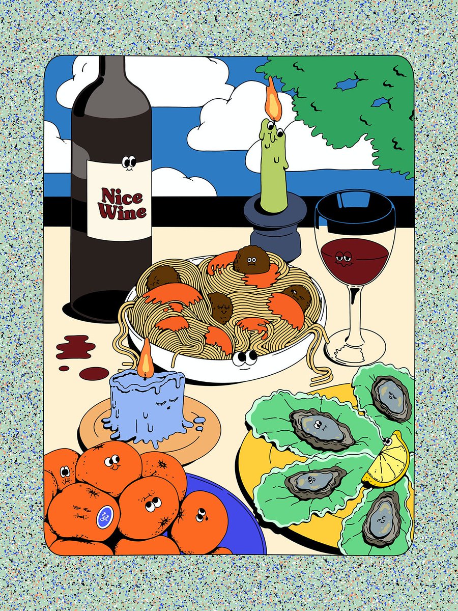 CreativeReview's tweet photo. Hungry? Lauren Martin’s illustrated feasts pack a punch https://t.co/G0hTU59qFh https://t.co/4sT5ZpHNx5