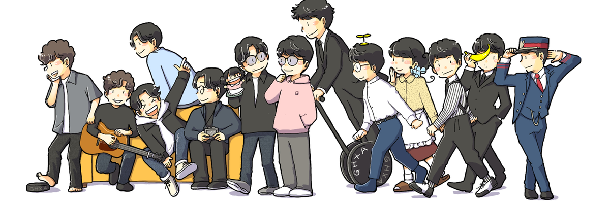 「CONGRATULATIONS ON YOUR 10TH ANNIVERSARY」|待たせたな！のイラスト