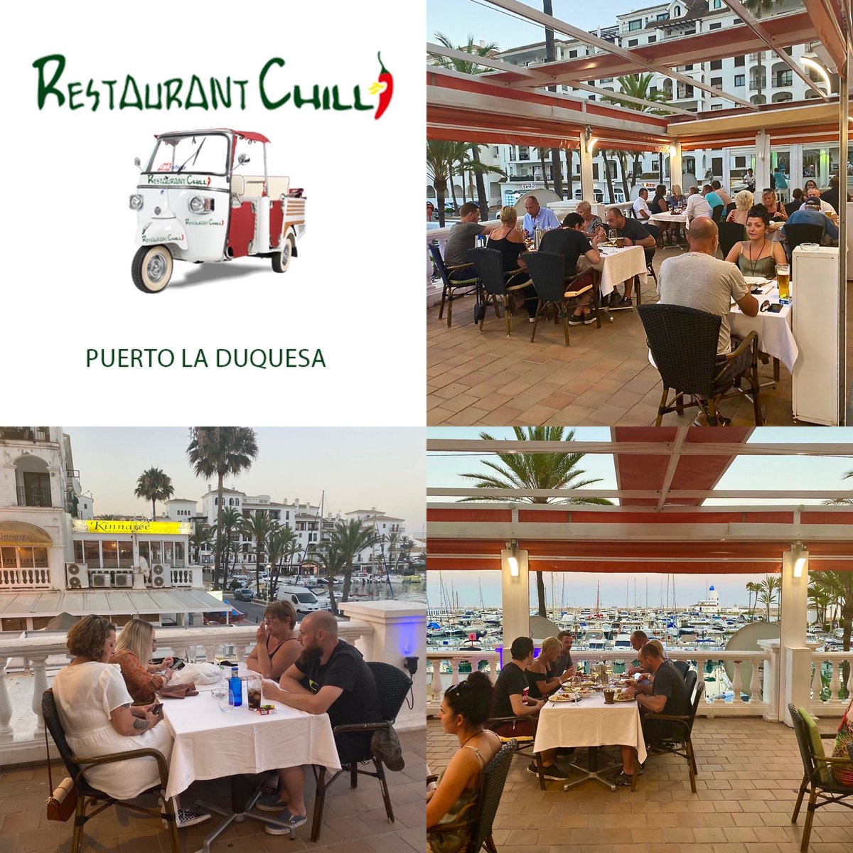RetaurantChilli's tweet image. If you are coming down to the Port of La Duquesa,  join us at Chilli La Duquesa. Choose from Classic Indian cuisine, authentic Tex Mex food or ANGUS steaks.
#ChilliLaDuquesa #Indianfood #ComidaHindú #TexMex #Manilva #Sabanillas  #texmex #ANGUSSteaks #homedelivery #takeaway
