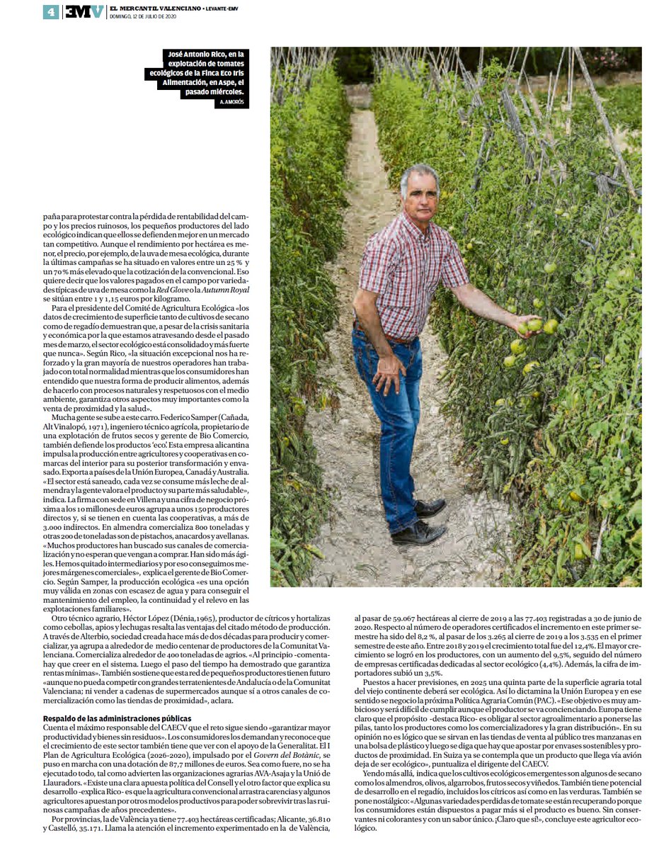 La situación del sector #ecológico de la Comunitat Valenciana no pasa desapercibida. Vía <a href="/levante_emv/">Levante-EMV</a> @jlzaragoza67 
La situació del sector #ecològic de la Comunitat Valenciana passa desapercebuda.