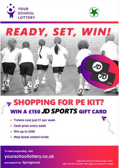 You have to be in it to win it so why not join our lottery &amp; support our fab school  #lottery #win <a href="/springwoodyear1/">Year 1</a> <a href="/springwoodyear2/">Year 2</a> <a href="/springwoodyear3/">Year 3</a> <a href="/springwoodyear5/">Year 5</a> <a href="/springwoodyear4/">Year 4</a> <a href="/springwoodyear6/">Year 6</a> <a href="/nursery_spring/">SpringwoodNursery</a> <a href="/springwood_r/">Reception</a> <a href="/crashspringwood/">crash</a> <a href="/springwood_hub/">Springwood Hub</a> @Springwoodht
