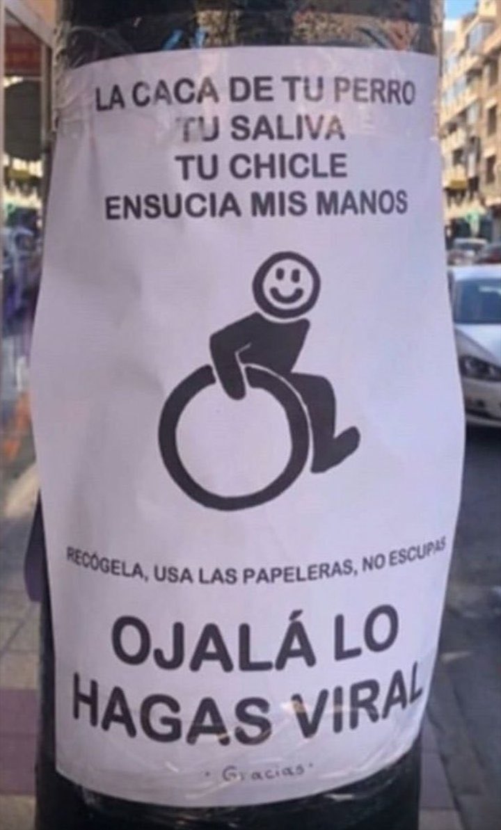 Piden que lo hagamos viral y hay que conseguirlo. A ver si así, vamos teniendo un poco de cabeza y sensibilidad