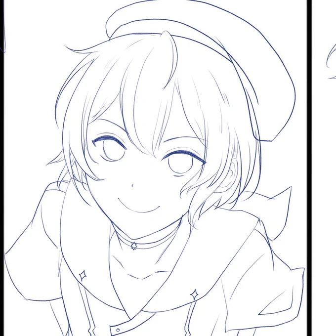 かさくんもリーダーだもんね!ってないつ絵では大人っぽくなるように頑張って描いたけど、タグ絵では末っ子全開?

そう、ないつ絵の時の息抜きでリクいただいたタグ絵のラフを清書し始めました..( ∩ˇωˇ∩)
第一弾も塗り直そうかな..とか思っている..( ∩ˇωˇ∩) 