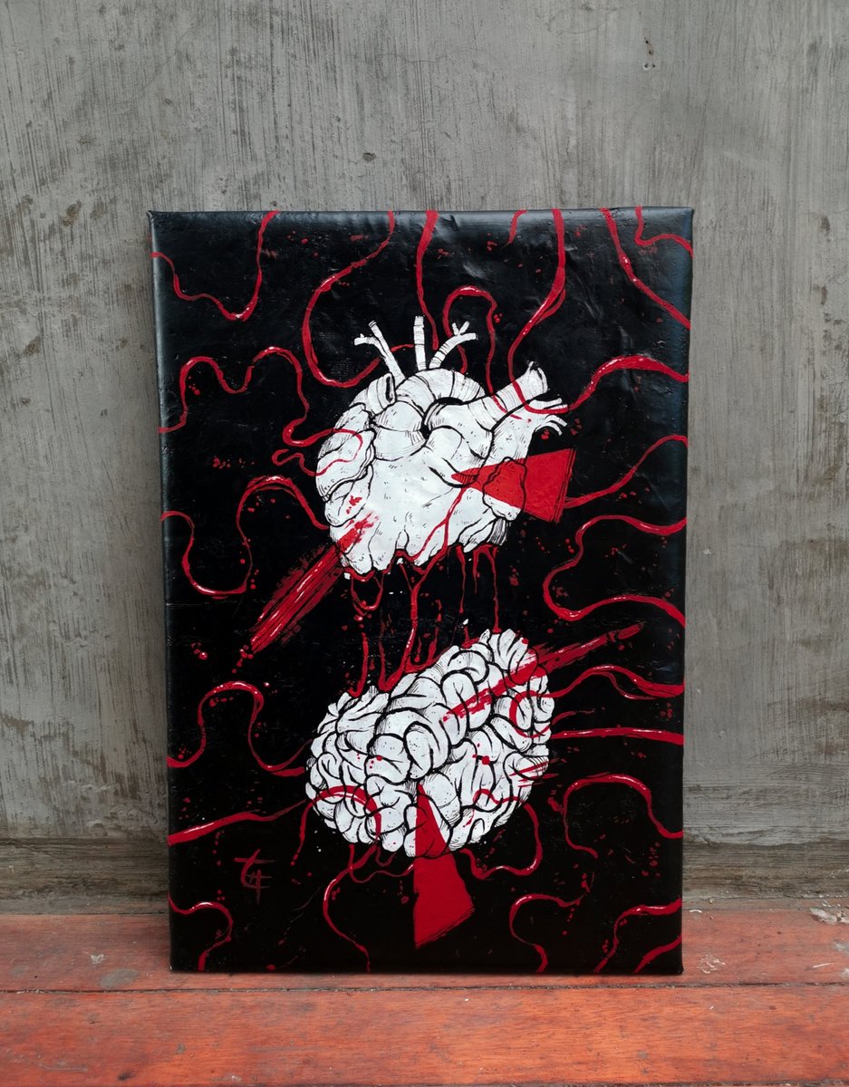 cilsserolf's tweet photo. 𝘋𝘶𝘢𝘭𝘪𝘵𝘺 𝘰𝘧 𝘵𝘩𝘦 𝘏𝘦𝘢𝘳𝘵 𝘢𝘯𝘥 𝘔𝘪𝘯𝘥, 2020
12 x 16 in
Mixed media on a canvas made from recycled plastic 

My piece for the upcoming recycled plastic exhibit at The Flying Fish Hostel this coming Saturday. More details to be posted tomorrow. ✨ https://t.co/fl2aRHopOu