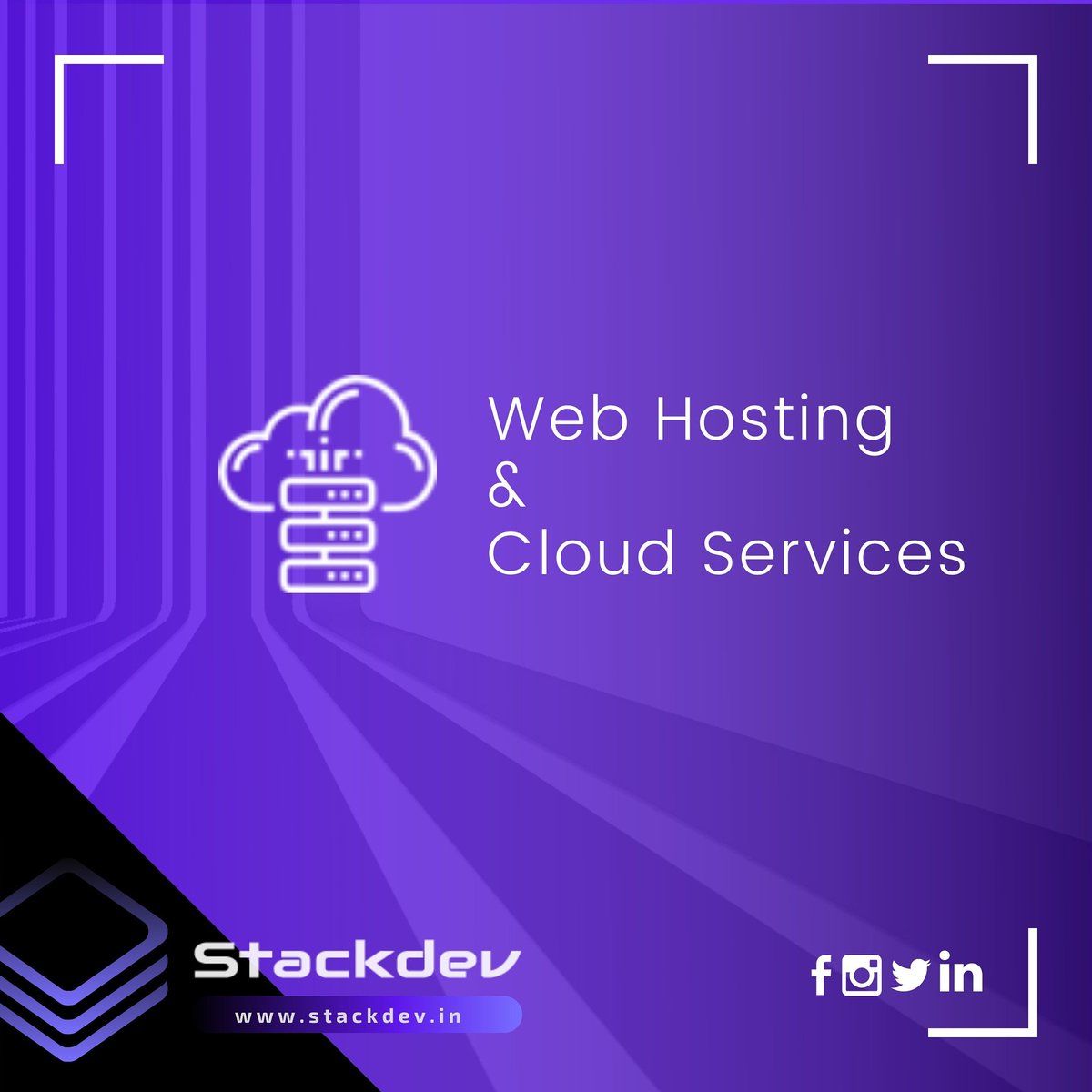 stackdev_ent's tweet image. Host your business with us and experience the blazing fast performance of SSD Cloud Servers.
๐ฑ๏ธ stackdev.in
#stackdev #webhosting #webserver #cloudhosting #websitedeveloper #makeyourwebsite #host #websitemaker #websitebuilder #developer #startups #branding #business