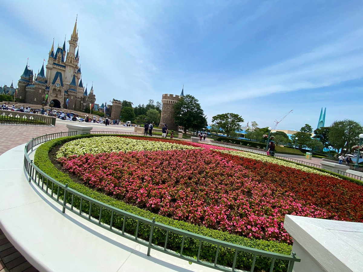 Ymouse07's tweet photo. 今日はひっさしぶりのパークに来てるよ！！🏰午後にかけて混雑しつつあるものの、本当に徹底した安全確保ですんばらしいね！！昼間いい天気すぎた😭☀️ https://t.co/kbO47ux4HY