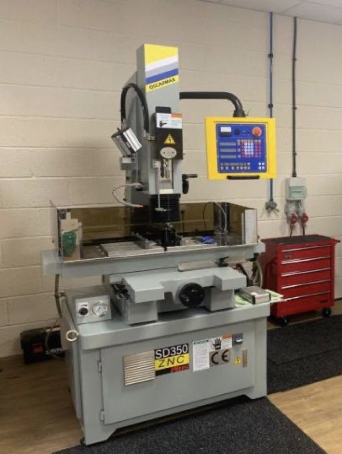 OSCARMAX EDM have been manufacturing E.D.M. machines for over 35 years and are sold worldwide. 
We currently have 2 stock machines, both fast hole drill E.D.M. available at great prices. 
Please contact us for information about these and other EDM products &amp; services we provide.