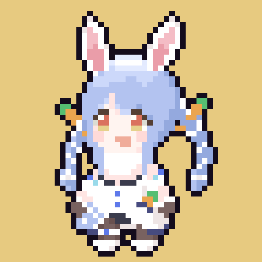 pixel #gameart RT @tsukikodot: #月子のまいにちVtuber 72人目は兎田 ...