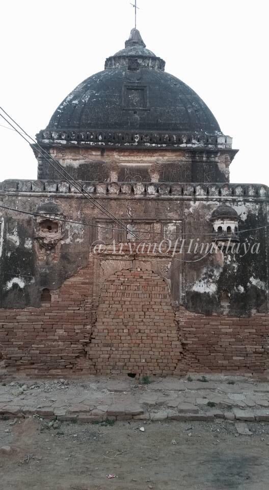 53•An Old Hindu temple at Pind dadan khan, jhelum,  #Pakistan.Now being used for cattle yard by villager!