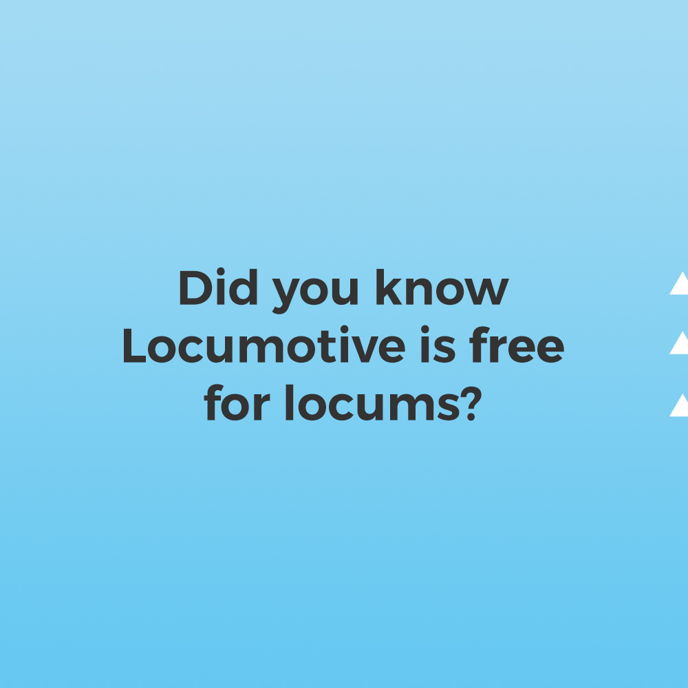Did you know the Locumotive app is absolutely free for locums? Download now!