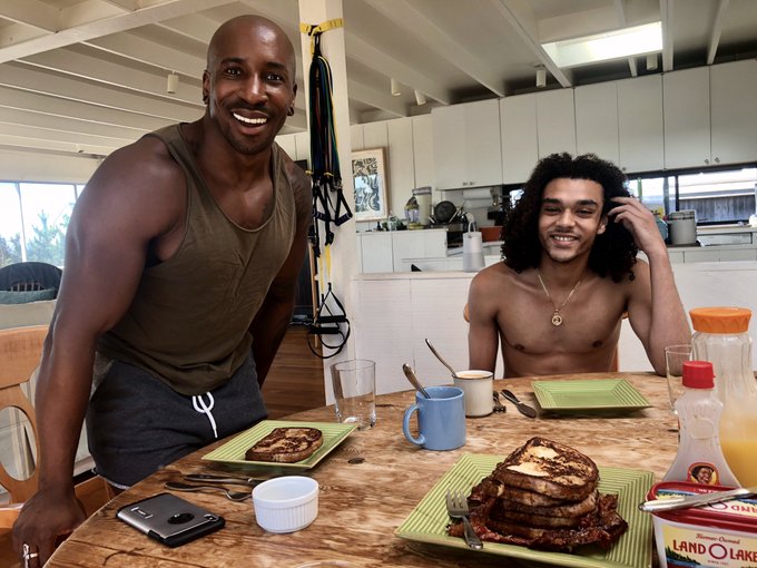 Happy Sunday, everyone! 😘🌈☀️ look at these happy boys! 🥰 @maxkonnorxxx @DerekClineXXX   I cooked us some<a href="/tag/sundayfunday"class="tags"><span>#sundayfunday</span></a>